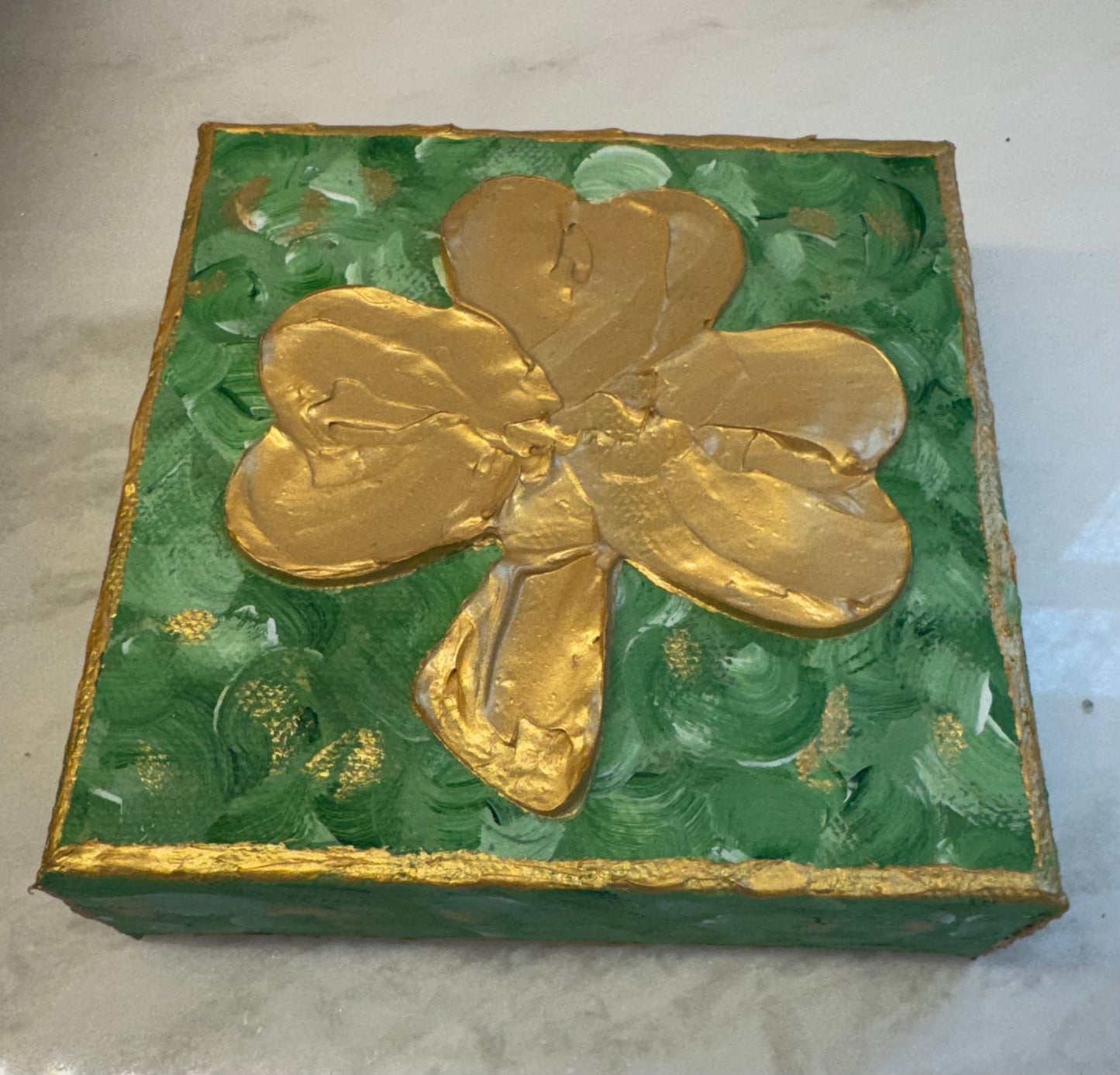 Shimmering Shamrock- 5x5